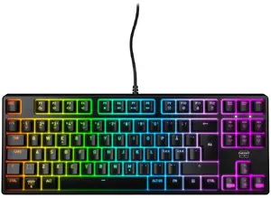 No name K4V2 TKL keyboard — tenkeyless compact wired layout, black, UK layout