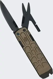 Multitool Gerber Lockdown Slim Pry BRONZE — compact folding multi-tool with pry bar