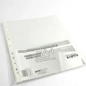 Clear A4 Document Sleeve 40 µm, Bantex, pack of 25