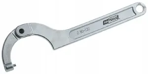 Hook Wrench AWTools KLUCZ hinged 80–120 mm Black Line