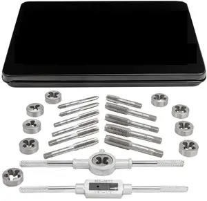 Tap and Die Set Bituxx JBC-M024-2 — 24 pieces, imperial (inch) threads, metal case