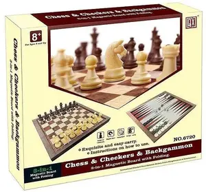 Board game set Adar — Chess, Checkers, Backgammon (3 games)