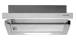 Extractor hood Concept Solution OPV3660 — recirculating, 384 m³/h, stainless steel, button control