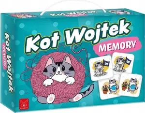 Board Game Kangur Memory Kot Wojtek — Kangur memory matching game featuring Kot Wojtek character