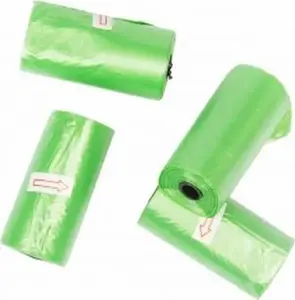 Dog waste bags Duvo+ biodegradable green, 4 rolls x 20 bags