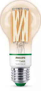 Умная светодиодная лампа Philips Filament 60 W E27, Wi‑Fi/Bluetooth, 220–240 В, класс A, 60×127 мм, для помещений