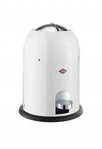 Trash bin Wesco Mini Master 6 L white – compact waste can for kitchen or bathroom
