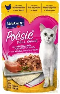 Wet Cat Food Pouch Vitakraft Deli Sos Chicken 85 g