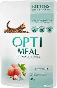 Mitrā kaķu barība Optimeal OPTIMEAL KOTsasz. 85 g — kaķēniem, putnu recepte