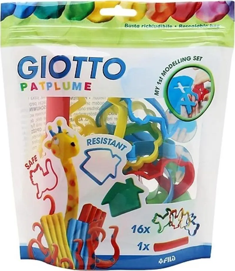 Giotto plastilīna veidņu komplekts ar 16 formiņām un rulli Photo 2