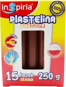 TEKA modeling clay brown 15 sticks total 250 g — craft and sculpting material
