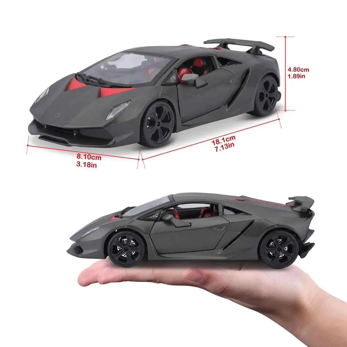 Bburago Lamborghini Sesto Elemento модель 1:24 Photo 17