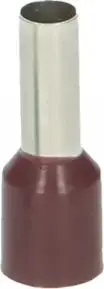 Insulated copper ferrule ORNO OR-KK-8100/10/12/B2 — max conductor 10 mm², copper sleeve length 12 mm, pack of 25