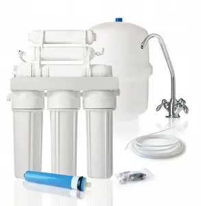 Ūdens filtrs Klarwod 6-posmu reversās osmozes sistēma ar mineralizatoru, 75 GPD membrāna, 3.2 gal tvertne