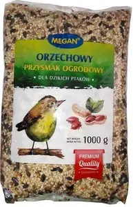 Dārza našķis MEGAN Orzechowy 1 kg — ēdiens savvaļas dzīvniekiem un dārza putniem