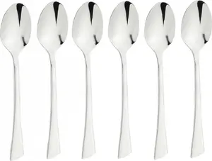 Tea Spoons KingHoff KH-1337 set of 6, stainless steel, polished finish