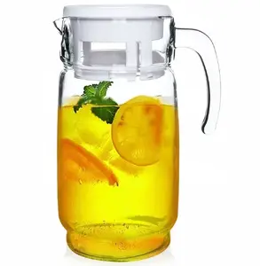 Glass Beverage Pitcher Vilde 2 L — for juice, water, compote, tea, lemonade