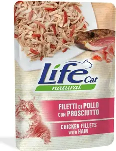 Влажный корм для кошек Life Pet Care LIFE CAT 70 г — курица и ветчина, пауч