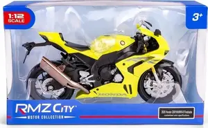 Daffi motorcycle model 1:12 Scale — RMZ Hobby Honda Fireblade yellow H-130 (die-cast, display size 1/12)