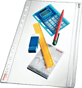 ESSELTE zippered document wallet (koszulka zamykana na suwak) — protective folder for paperwork