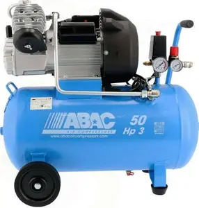 Air compressor Abac model 1129981051, 10 bar maximum pressure, 50 L tank