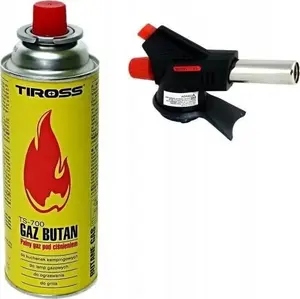 Gas Blowtorch Tiross TS-705-G with 227g Cartridge — Portable Soldering/Heating Tool