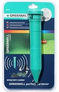 Battery mole repeller Greenmill GR5112 — ultrasonic garden pest deterrent, battery-powered
