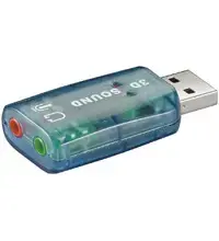 Ārējā USB skaņas karte GOOBAY 68878 — 2.0 kanālu, USB saskarne