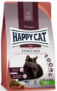 Сухой корм для кошек Happy Cat Sterilised Adult 4 кг — птица, лосось, рис, кукуруза