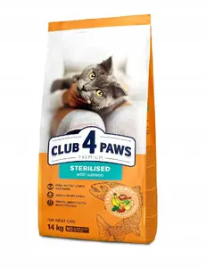 Sauss kaķu barība Kormotech CLUB4Ł KOT 14 kg Sterilised Lasis