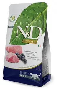 Dry cat food Farmina Pet Foods N&D Prime Adult 5 kg — Blueberry & Lamb, grain‑free