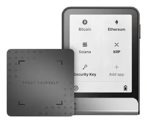 Аппаратный кошелёк Ledger Flex Grey — E Ink 2.84", Bluetooth + USB-C, 200 мAh, алюминий и пластик