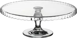 Glass round baking dish ORION Patera / 32 cm — universal cake and serving tray