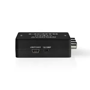 Video switch Nedis VCON3456AT HDMI, ABS anthracite, HDMI video port, 60 Hz, USB cable included