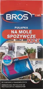Food Moth Trap BROS Max – adhesive pheromone trap for pantry moths, 1 piece
