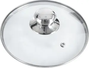 Glass Lid for Pot/Pan 18 cm — ORION universal cover, heat-resistant, stainless-steel rim