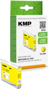 Tintes kasete KMP Printtechnik AG B76Y dzeltena, 4.9 ml, aptuveni 300 lappušu, viena iepak.