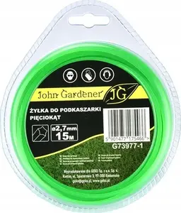 Pūļvītne GEKO G73977-1 piecstūra 2,7 mm × 15 m zālēs griešanai un trimmeriem
