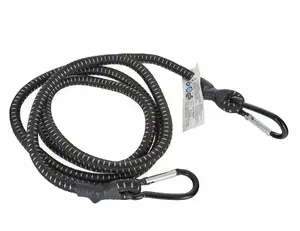 Elastic luggage strap GEKO with carabiners 10 mm × 180 cm, set of 40
