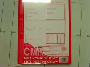 Waybill form pad Michalczyk & Prokop 800-3N — international consignment note (preprinted)