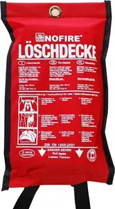 Fire blanket no fire NO 160x180 cm POLY — 160×180 cm polyester fire blanket