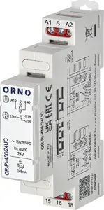 Бистабильное установочное реле ORNO OR-PI-456/24UC 24 VAC/DC, 16 А
