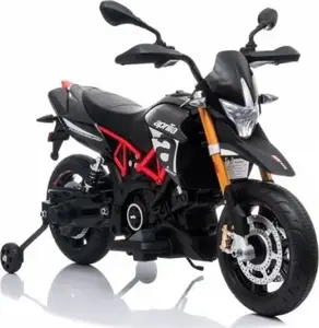 Elektriska bērnu braucamrīka LEAN Sport Aprilia A007 — vienvietīgs bērnu auto, melns