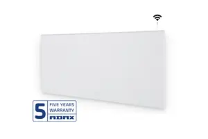 Electric oil-filled radiator Adax Neo w/ Wi‑Fi H 06, 600 W, digital thermostat, wall-mount, white