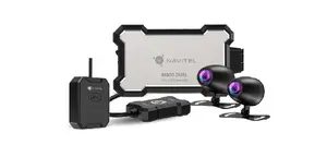 Braukšanas videoreģistrators Navitel M800 DUAL Full HD 1920x1080 Wi‑Fi GPS Divkanālu melns, MicroSD līdz 128 GB
