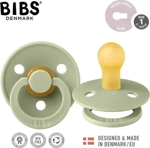 BIBS COLOUR 1 gab. Sage, izmērs S, dabīgais kaučuks (Hevea)