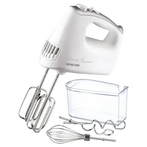 Ручной миксер SENCOR SHM 5206WH — 400 Вт, белый, для замеса и смешивания