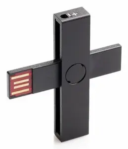 Smart card reader USB Type-C No name 4748001003724, Black, 5 g