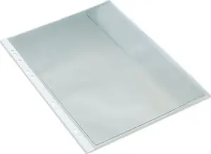 Document Sleeve Bantex 0.13 mm Transparent with Flap — A4/Letter Size