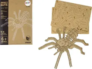 Деревянная 3D-пазл Паук LEANToys 31 деталь Обучающая модель (MPN 16500)